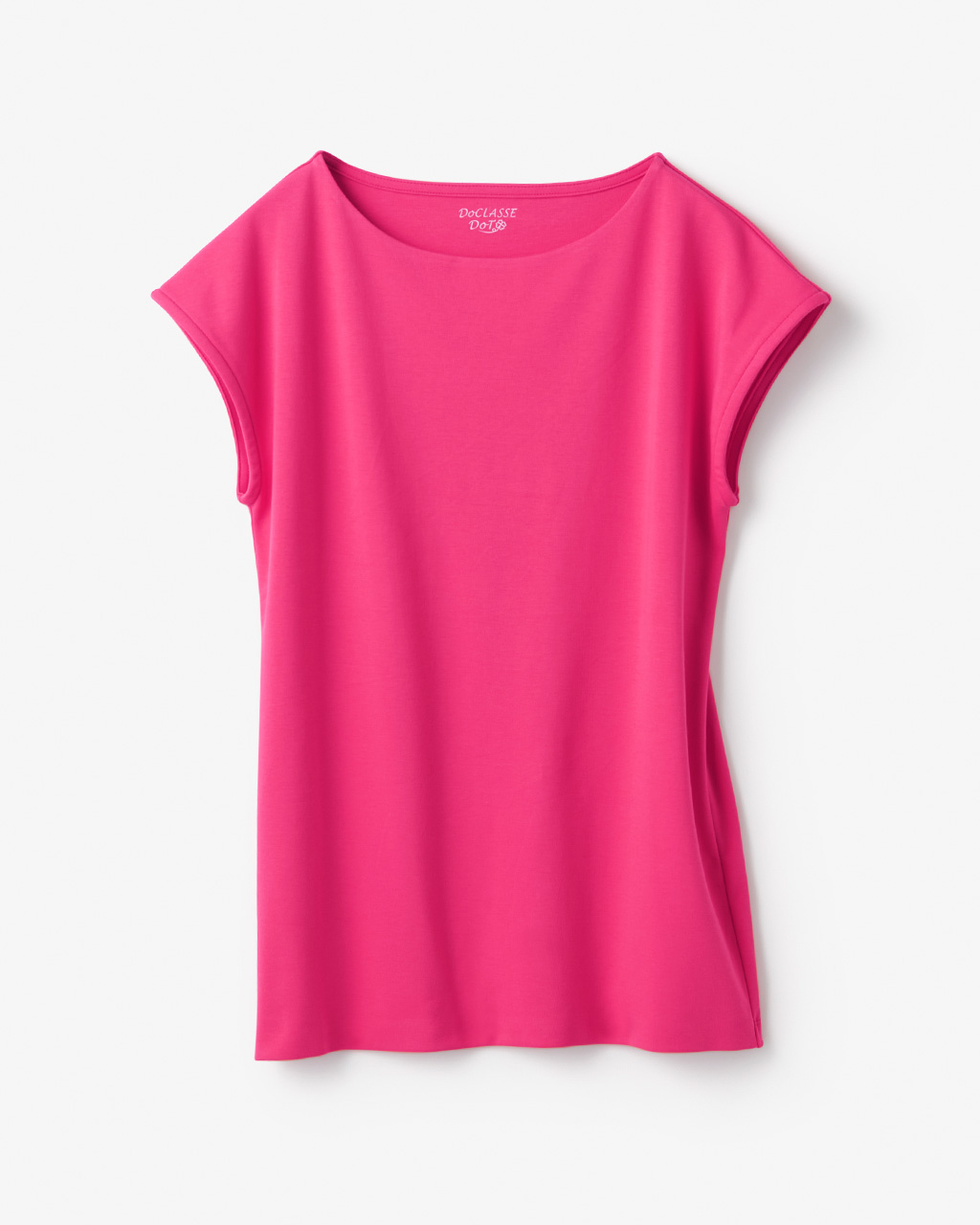 ボートネック／フレンチ袖・ドゥクラッセＴシャツ（58cm丈) 詳細画像