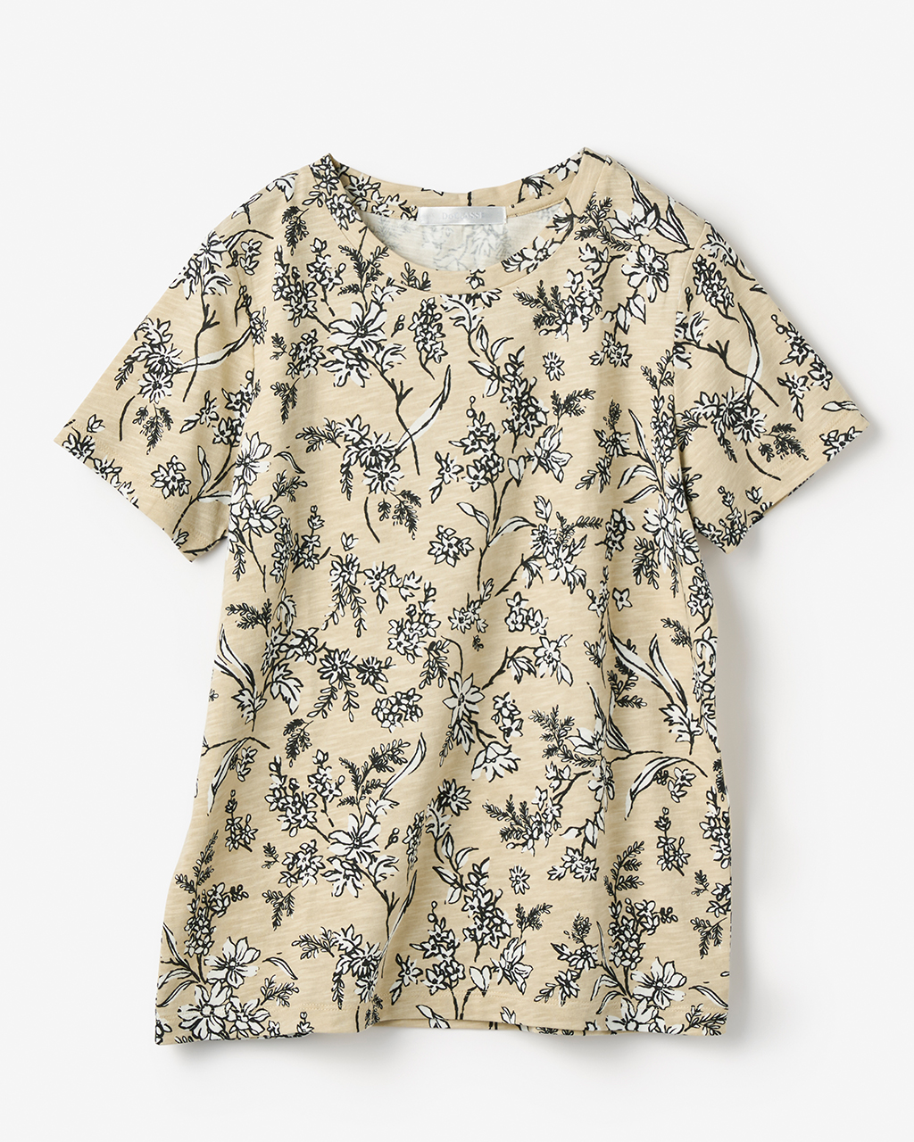 綿スラブ・総柄プリントTシャツ 詳細画像 サンドベージュ 5