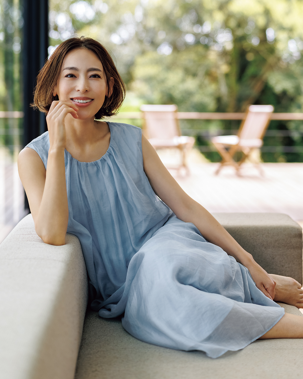 シアーレイヤード・ワンピース 詳細画像 ダスティーブルー 1