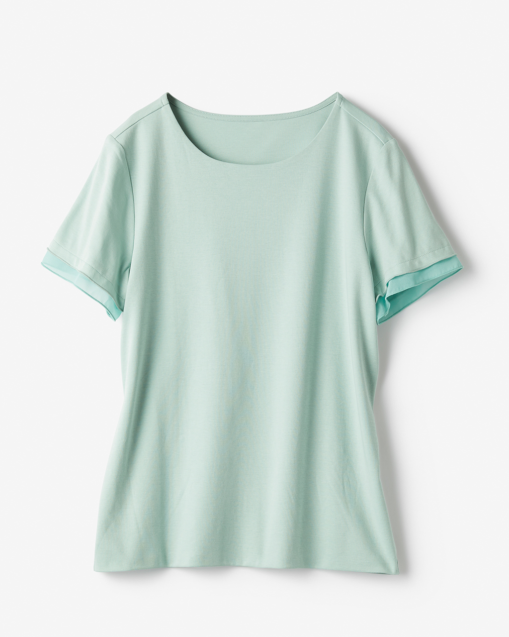 シアー二重袖／スーピマ・ドゥクラッセTシャツ 詳細画像 グリーングレー 5