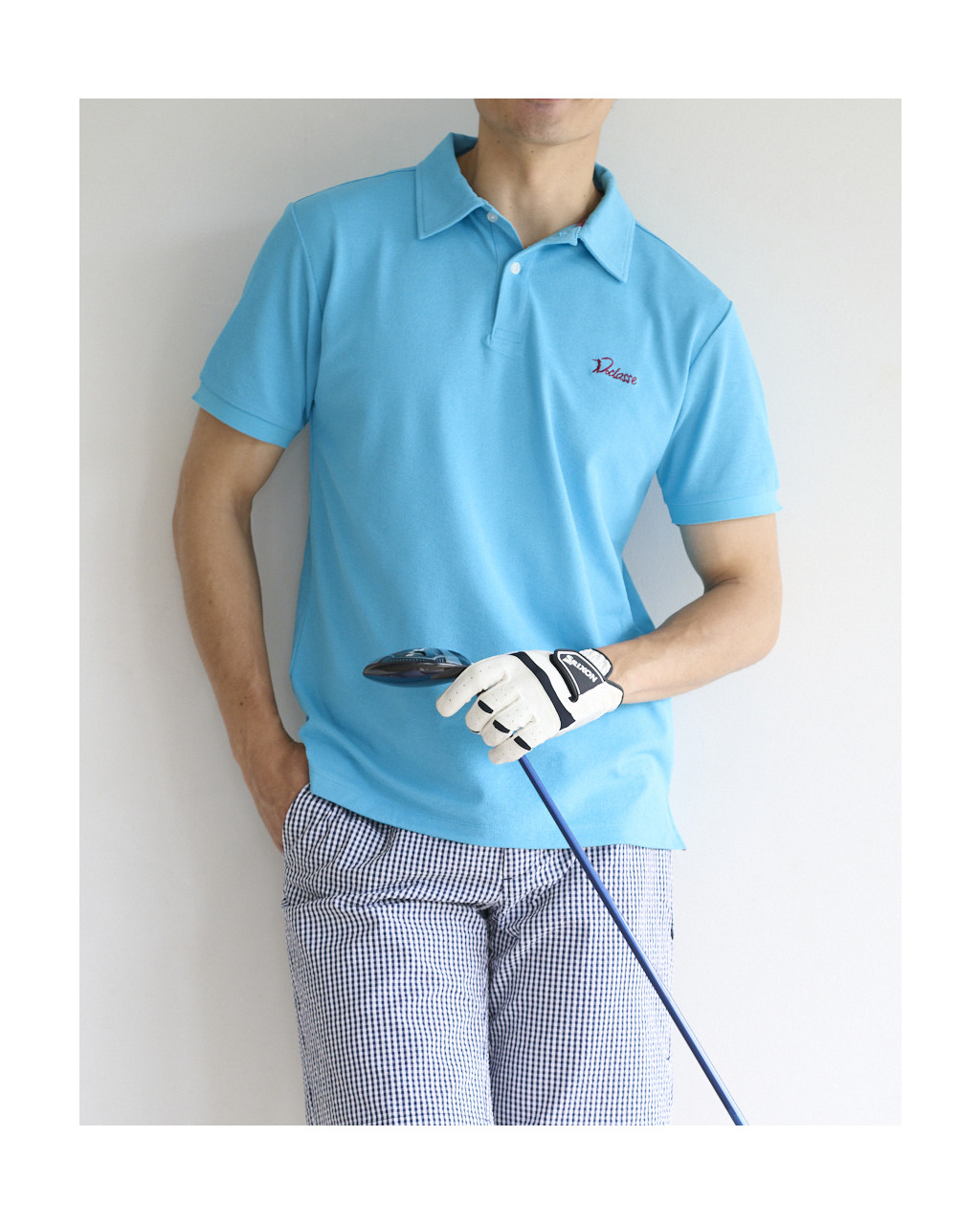 クイックドライ鹿の子GOLFポロ